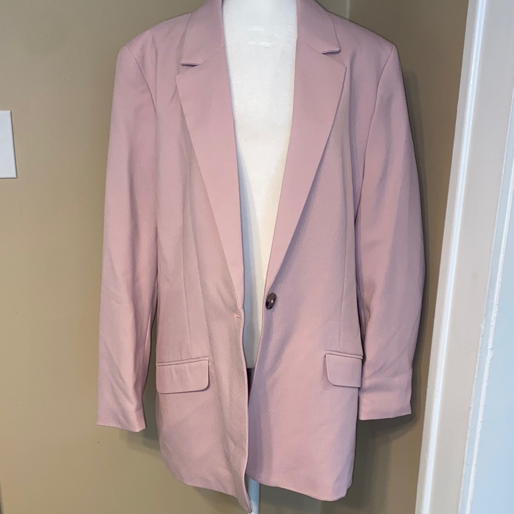 EUC PRIMARK Pink Boyfriend Blazer XL - Picture 2 of 6